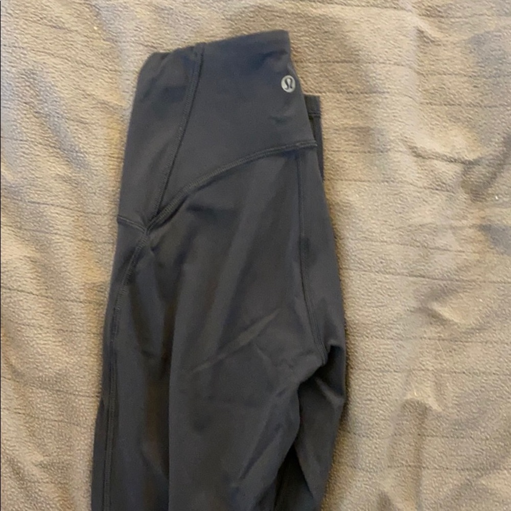 Lululemon leggings 7/8 charcoal grey color